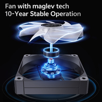 SNOWMAN MT880-V4-ARGB-BK 120mm Fan CPU Cooler ARGB Lighting Fan Compatible Intel LGA 1700 AMD AM5 for Gaming Computer