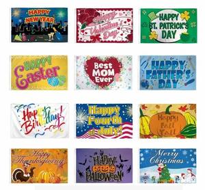 Grosir poliester cetak Digital Bendera Merah Kuning Biru negara kustom Bendera Merah Putih Biru bendera sepak bola 3x5FT - Product Image 5