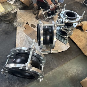 Huayuan JIS mặt bích EPDM mở rộng Doanh duy nhất hình cầu cao su ống thổi bù mặt bích mở rộng khớp nối cao su khớp nối - Product Image 4