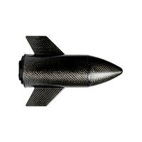 Coque de missile en fibre de carbone de qualité supérieure, ultra-légère, faible résistance au vent, résistante aux hautes températures, certifiée CE