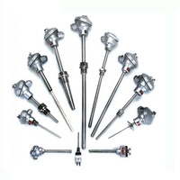 Thermomètres à résistance au platine industriels personnalisables PT100, sonde en acier inoxydable, indice de protection IP65, longueurs de sonde multiples