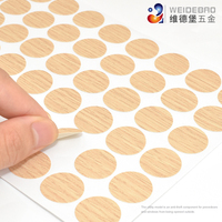 Autocollant de trou de vis auto-taraudeuse en plastique pour meubles, 622 couleurs