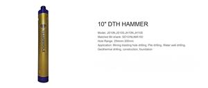 أداة حفر أساسية جديدة كليًا من نوع <span class=keywords><strong>DTH</strong></span>، مصنوعة من سبيكة فولاذية مقاس 10 بوصات، بوزن 295 كجم، منشأ هونان، لحفر آبار الصخور والتعدين - Product Image 2