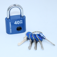 50mm popular heavy duty modern design colorful Plastic spraying special type iron padlock
