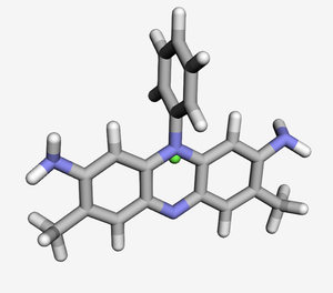 สารเคมีซาฟราไนน์ ที สารประกอบสี AR ความเข้มข้น 285% CAS 477-73-6 ไวต่อความชื้น สำหรับใช้ในห้องปฏิบัติการวิจัย - Product Image 1