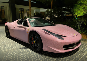 <strong>Car</strong> <strong>Wrap</strong> Vinyl PET Vehicle <strong>Wrap</strong> Film with Ultra High Mirror Flatness Pink Vinyl <strong>Wrap</strong> for <strong>Car</strong> with Sparkling Particles - Product Image 4