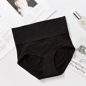 Bragas de mujer Calzoncillos de cintura alta Pantalones cortos de algodón cálidos de nido de abeja 3D para bragas indias de tamaño personalizado y ropa interior sin costuras de tiro alto - Product Image 4