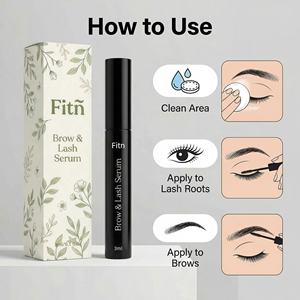 Fitn - Suero para el Crecimiento de Cejas y Pestañas, Potenciador Natural de Pestañas, Aceite Orgánico para el Crecimiento de Pestañas, Marca Privada OEM - Product Image 3