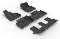 Tapis de sol TPE sur mesure pour Ford Explorer 2020-2025 SUV 7 places, imperméables toutes saisons, fournisseur OEM