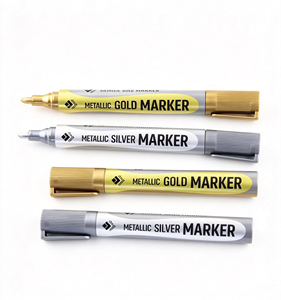 ปากกาเมทัลลิกสีเงินและสีทอง Bonvada สำหรับงานโปรโมทบนกระดาษ ขายส่ง - Product Image 2