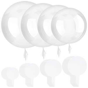 Palloncino Gigante Trasparente da 18 Pollici per Decorazioni di <span class=keywords><strong>Compleanno</strong></span> e San Valentino, Palloncino Bobo Riempibile con Elio - Product Image 1