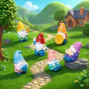 New Product Cute Little Dwarf Figurines Miniature Landscape DIY Decorations Car Tabletop <strong>Small</strong> <strong>Ornaments</strong> - Product Image 3