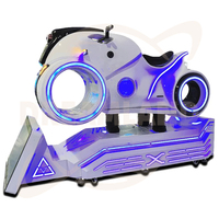 Máquina de Juego de Carreras de Realidad Virtual Futurista Dreamland VR Factory, Simulador de Motocicleta 9D VR