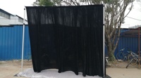Tuyau intérieur réglable en alliage d'aluminium et drapé noir pour diverses occasions, facile à transporter en vente