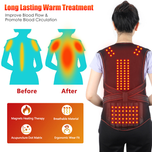 Verstelbare Magneettherapie Zelfverwarmende Schouderbrace Lumbale Wervelkolom Houdingscorrectie Vest Toermalijn Rugsteun - Product Image 5