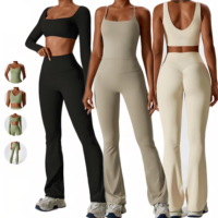 Ensemble de survêtement deux pièces OEM personnalisé pour femme, collection automne-hiver, idéal pour le yoga et le sport, grandes tailles
