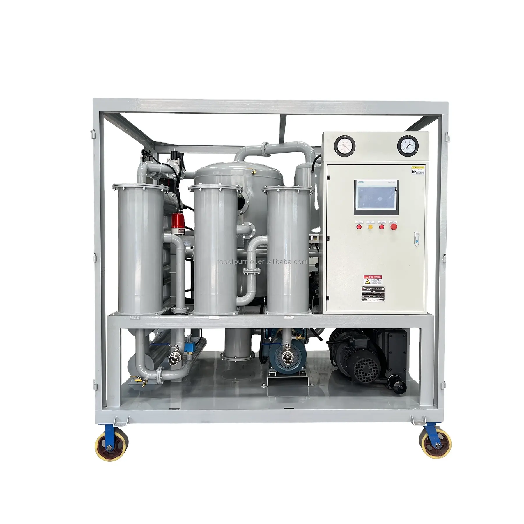 PLC completamente automatizzato a doppio stadio trasformatore sottovuoto olio disidratazione e impianto di filtrazione