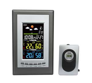 Trạm Thời Tiết Đa Chức Năng Hiển Thị Màu Trạm Thời Tiết Không Dây Với Chức Năng Cảnh Báo Nhiệt Độ - Product Image 6