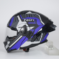 Casco Integral de Motocicleta con Certificación DOT, Material ABS, Doble Visera, Forro de Espuma, Personalizable, Tallas S-XXL, Nuevo