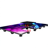 Interaktiver Vollfarbiger LED-Tanzboden Modulare Fliesenplatten Berührungsempfindliche Bodenanzeige für Bühnen, Einkaufszentren und Veranstaltungen