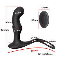 Analer Vibrator für Männer, Prostata-Massagegerät mit 10 Oszillationsmodi, Dildo, G-Punkt-Vaginalstimulator, Masturbatoren für Männer und Frauen
