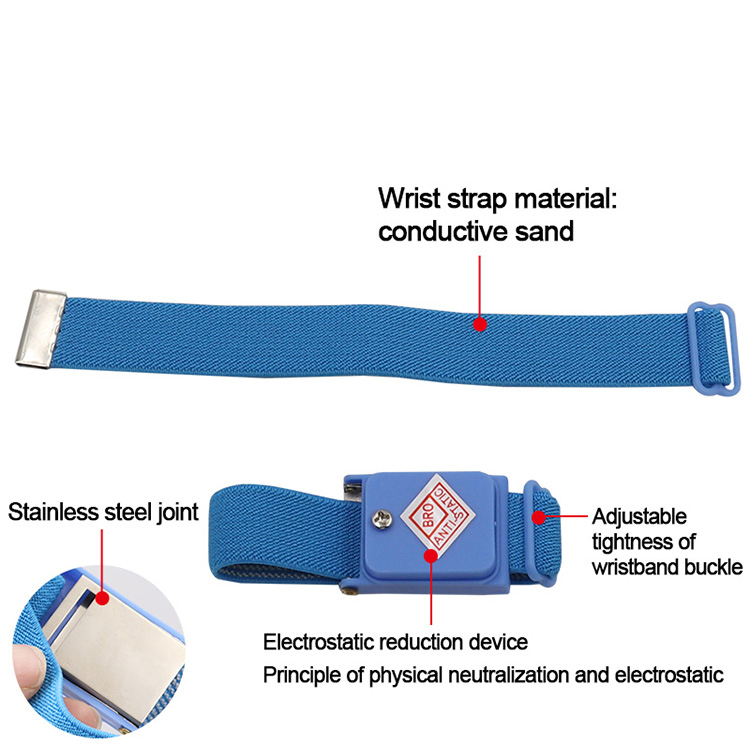 Bracelet Antistatique - Décharge ESD - Pour Électriciens Et Réparateurs Électroniques