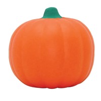 Balle anti-stress personnalisée en mousse PU souple en forme de citrouille, jouet à presser en forme de citrouille d'Halloween à remontée lente, idéal pour un cadeau