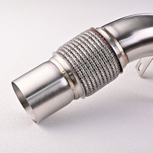 Downpipe 3,5 pouces pour BMW G20 320i 325i 330i B48 2.0T (2017-2023) en acier inoxydable T304, finition brillante, pour échappement sport - Product Image 5