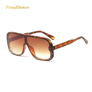 F97674 Fashion Retro One Piece Trend Shades Oversized <b>Sunglasses</b> 2020 - Product Image 4