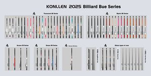 Konllen Nhà Máy Bán Tùy Chỉnh <span class=keywords><strong>Maple</strong></span>/Carbon Decal/Inlay Hồ Bơi Cue Stick Chuyên Nghiệp Thấp Độ Lệch Billiard Phụ Kiện - Product Image 2