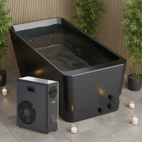 Baignoire de récupération sportive en acrylique avec refroidisseur portable de 1 CV pour usage intérieur et extérieur