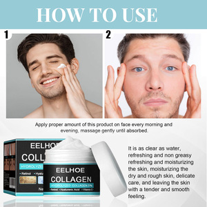 Crèmes au collagène EELHOE pour hommes, <span class=keywords><strong>anti</strong></span>-<span class=keywords><strong>rides</strong></span>, blanchissantes, raffermissantes, hydratantes, à l'acide hyaluronique, <span class=keywords><strong>soin</strong></span> du visage - Product Image 2