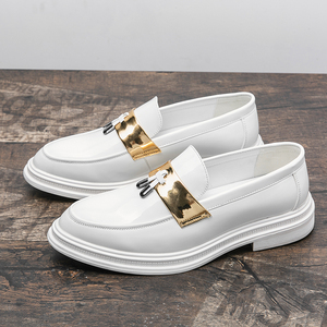 Mocasines con borlas Zapatos de vestir de boda blancos para hombre con diseño de moda superior de <span class=keywords><strong>charol</strong></span> duradero cómodo - Product Image 6