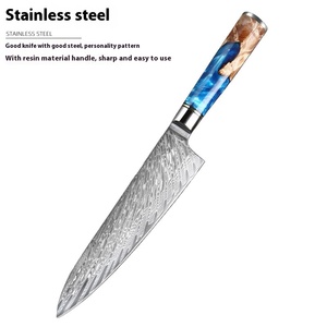 Damascus mô hình 9cr18 thép không gỉ đầu bếp dao đặt qua biên giới dùng một lần cá dao với nhựa xử lý - Product Image 5