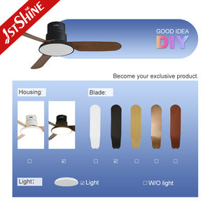1stshine led ventilateur de plafond nouveau design faible bruit DC moteur réglage de l'heure fonction mémoire fantaisie ventilateur de plafond lumière - Product Image 4