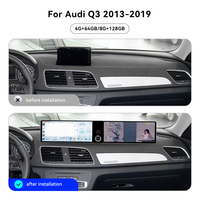 Foforfor Double écran 12,3 pouces pour Audi Q3 2013-2019 Carplay Android 13 Autoradio Lecteur multimédia DSP 4G GPS Navigation Unité centrale