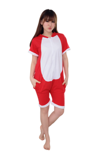 제조 성인 어린이 여름 의류 소년 소녀 아이 짧은 티셔츠 세트 만화 세트 잠옷 짧은 소매 만화 잠옷 - Product Image 3