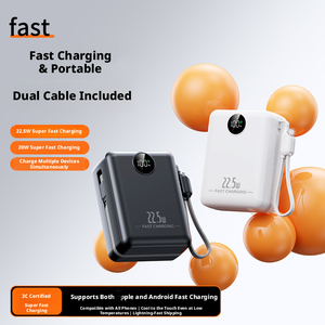 พาวเวอร์<span class=keywords><strong>แบ</strong></span>งค์ชาร์จเร็ว 22.5W ความจุ 30000mAh พร้อมจอ LED แสดงผล สายชาร์จใน<span class=keywords><strong>ต</strong></span>ัว สำหรับ <span class=keywords><strong>iPhone</strong></span> 17 - Product Image 3