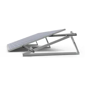 Triangle Frame Flat Roof Solar Mounting Bracket Solar Panel Supporting Aluminum Customized Flat & Open Field SGS / TUV / Patent