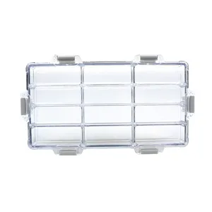 BECOL Offre Spéciale-Palette vide en <span class=keywords><strong>plastique</strong></span> 12 puits, grande boîte de peinture aquarelle, Palette de peinture vide pour peinture d'artiste - Product Image 1