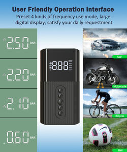 Mini bomba de aire automática inalámbrica Nexest, inflador de neumáticos Digital portátil para coche, batería integrada, caja de Material ABS embalada - Product Image 5