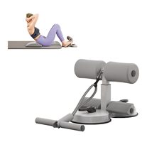 Support de pied assis avec 2 ventouses élastiques et corde de traction Dispositif d'assistant assis portable pour l'entraînement à domicile