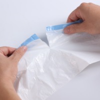 Sacs poubelles jetables en HDPE haute résistance avec cordon de serrage, étanches, pour l'emballage des supermarchés