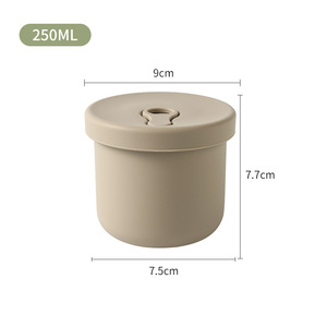 Petit gobelet à collation en silicone pour <span class=keywords><strong>repas</strong></span> congélateur bol à soupe ensemble rond en silicone pour le stockage des aliments boîte à lunch avec couvercle pour enfants <span class=keywords><strong>bébé</strong></span> - Product Image 4