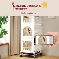 Cage à oiseaux pour animaux de compagnie : Cage pour perroquet, canari, perruche, petit oiseau, et autres oiseaux de compagnie de petite et grande taille