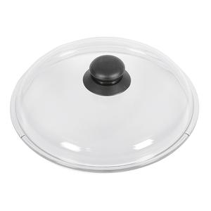 Coperchi per pentole in vetro con pomello nero per teglie da forno, diametro 24 cm, copertura trasparente - Product Image 1