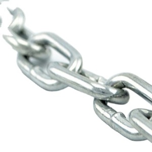 304 306 Electro Mạ Kẽm Độ Bền Kéo Cao 8Mm Dài Ngắn DIN 763 DIN 766 Chuỗi Thép Không Gỉ - Product Image 3