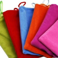 Power Bank étui téléphone pochette pour iPhone Samsung Xiaomi Huawei flanelle sac de rangement tissu accessoires de téléphone portable