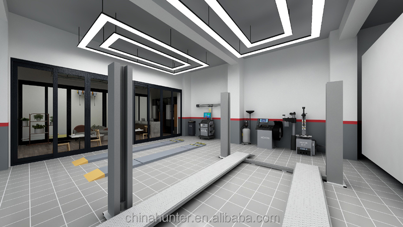Design car workshop and provide full set equipment and on line install support
