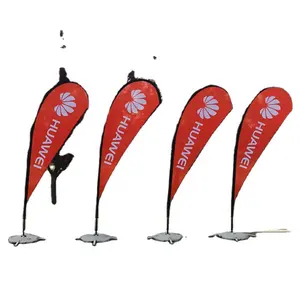 beach flag beach banner outdoor advertising flag promotional banner and flag China supplier